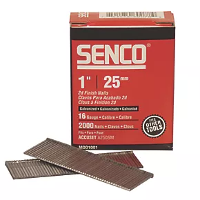 Senco Galvanised Brad Nails 16ga x 25mm 2000 Pack 2 Senco Galvanised Brad Nails 16ga x 25mm 2000 Pack - Image 2