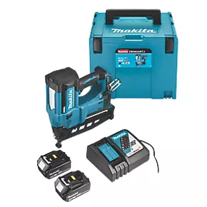 Makita DBN600RTJ 64mm 18V 2 x 5.0Ah Li-Ion LXT Second Fix Cordless Nail Gun 1 Makita DBN600RTJ 64mm 18V 2 x 5.0Ah Li-Ion LXT Second Fix Cordless Nail Gun