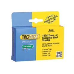 Tacwise 140 Series Staples Stainless Steel 12 x 10.6mm 2000 Pack -Collated Nails Shop 6548J A2
