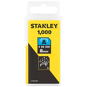 Stanley Light Duty Staples Bright 8 x 10mm 1000 Pack 2 Stanley Light Duty Staples Bright 8 x 10mm 1000 Pack - Image 2